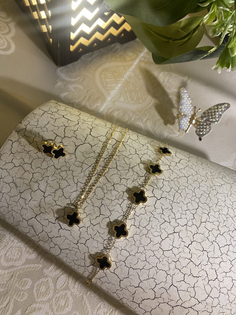 STAINLESS STEEL BLACK CLOVER SET - Image 2